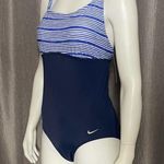 Nike  Heather Stripe Crossback One Piece Swimsuit Photo 2