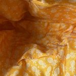 UNBRANDED STRAW PURSE WITH YELLOW PINEAPPLE CLOTH LINING OFF WHITE STRAPS Tan Photo 9