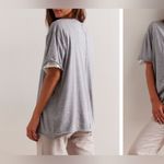 We The Free NEW Free People  Nina Tee - Heather grey - Large, XL Photo 3