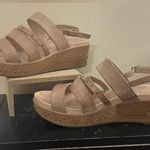 Antelope C21 Wilda Leather Platform Wedge Sandal Tan Studded Size 41 US 10 Photo 1