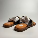 Yellow Box Wist Leather Thong Sandals in Natural Photo 4