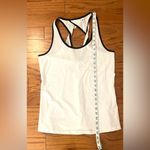 Fabletics - White with black detailing woman’s workout tank top Size S Photo 4