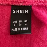 SheIn Fringe Faux Suede Hot Pink Jacket Photo 2