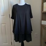 Agnes & Dora NWT  Half Sleeve Tiered Tunic | Black Photo 1