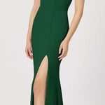 Azazie GIANETTA DARK GREEN MAXI DRESS Photo 0