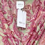 MISA Los Angeles NWT  Ava Paisley Print Stretch-Tulle Midi Dress Photo 9