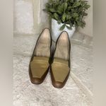 Florsheim Ramblers olive green/tan/brown Block Heels Leather Pumps Size 6 Green Photo 3