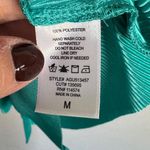 Ro & De pleated button down satin shirt dress size medium Photo 2