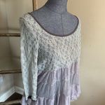 Free People Lace Frill Long Sleeve Top Photo 0