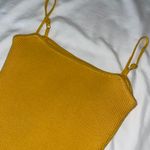 Edikted Knitted Yellow Mini Dress Photo 4
