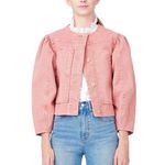 Rebecca Taylor NEW la vie Size M Garment Dyed Twill Jacket Cenelle Pink $295 Photo 1