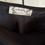 Free People  Womens Dress in Black Size Small Ruche Detail Silky Sexy Photo 4