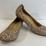 Sabrina’s Animal‎ Print Ballet Slip Ons Brown Tan Size 41/10 Pre Photo 0