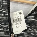 Karen Scott Sport Deep Black Half Zip Mock Neck Pullover Women's Size Small S Photo 3