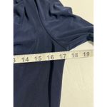 Badgley Mischka  Navy Formal Gown Beaded Empire Waist Long Sleeve 10 MOB Event Photo 5