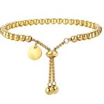 Adjustable Bracelet Stainless Steel Gold Color Photo 0