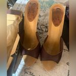 Candie's  Brown vintage heels 80s Italy leather casual classic boho Photo 4