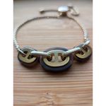 Michael Kors  Adjustable Chain Link Slider Boho Maritime Gold Tone Bracelet Photo 1