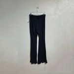 Maeve Anthropologie  Black Ribbed Flare Leggings Sz M NWT Photo 9