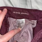American Eagle Maroon Hi-Rise Jeggings Photo 7