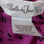 belle du jour  Sheer Tie Front Blouse Pink/Black S Dopamine Balletcore Coquette Photo 6