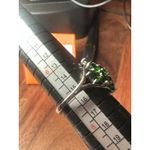 Sterling Silver Chrome Diopside Ring Marked AIRA Size 7 Photo 3