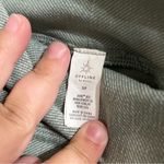 Aerie Offline Cropped Leggings Womens Green Activewear Stretch Ribbed Size Small Photo 2