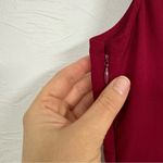 Karen Millen  Red Pleated Mini Dress Womens 8 Formal Cut Outs Short Sleeve Twee Photo 9