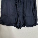 Gap 100% Lyocell Midnight Blue Pull On Drawstring Shorts, Sz Large Photo 4