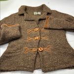 HWR Anthropologie Brown Textured sweater jacket Photo 15