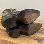 African Brand Leather Ornate Design Cowboy Boots Black Vintage 90s Women’s Size 6 Photo 4