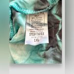 Vocal Voice Of California Lace Contrast Beaded Tunic Sz 1XL 3/4 Sleeves Gray NWT Photo 5