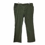 Coldwater Creek Corduroy Pants Mid Rise Stretch Olive Green Women’s Size 18W Photo 1