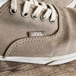 Vans  Beige Canvas Sneakers Shoes Women’s Size 7 Lace Up Neutral Comfort Casual Photo 8
