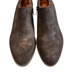 Lucky Brand Ferryn Bracken Aurora Brown Metallic Waxed Suede Ankle Bootie, Sz 6 Photo 10