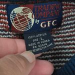 Vintage Trading Company by GFC 80s Argyle Sweater Large Preppy Academia Red Photo 5