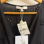 WAYF  Reese Smocked-waist Tiered Mini Dress In Black Size XS Photo 2