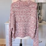 Pink Rose Popcorn Sweater Crop Mock Neck Blush & Bloom Womens Medium New Photo 10