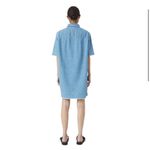 Closed denim krysten button down short sleeve collared shirt dress S Blue Photo 2