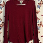 Old Navy  Women's Ribbed heathered Burgundy Top Photo 0