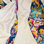 Trina Turk  Moroccan Paisley Knot Front High Leg One Piece Swimsuit Size 10 Photo 7