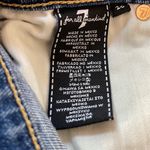 7 For All Mankind Luxe Vintage Fray Jean Mini Skirt Size 26 Photo 6