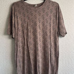 Kate Quinn Women’s Brown Mushroom Pattern Modal Spandex T Photo 0