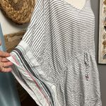 Cacique Swim by  Striped asymmetrical cover-up with Drawstring sz 26-28 Photo 2