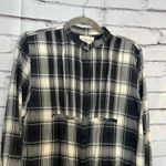 Denim & Supply Ralph Lauren Plaid Flannel Shirt Black White Grunge Festival L Size L Photo 4