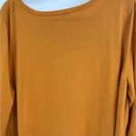 Chico's  yellow bateau neck rayon pullover studded sweater long sleeve size xl Photo 7