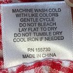 Jane and Delancey  Red Gingham Button-Up Top Size XL‎ NWT Photo 3