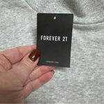 Forever 21  Gray Women's Quarter Zip Crop Sweatshirt NWT Size Large Photo 5