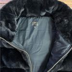 NWOT J McLaughlin Faux Fur Vest With Gold Hardware ~ Size Medium 💛🍄 Black Photo 6