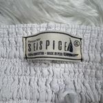 Sea Spice white Peruvian cotton crochet trim pants Photo 6